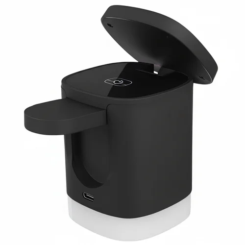 شارژر وایرلس مگنتی ۳کاره بیوا مدل WLC-12 با استند و قابلیت شارژ اپل‌واچ